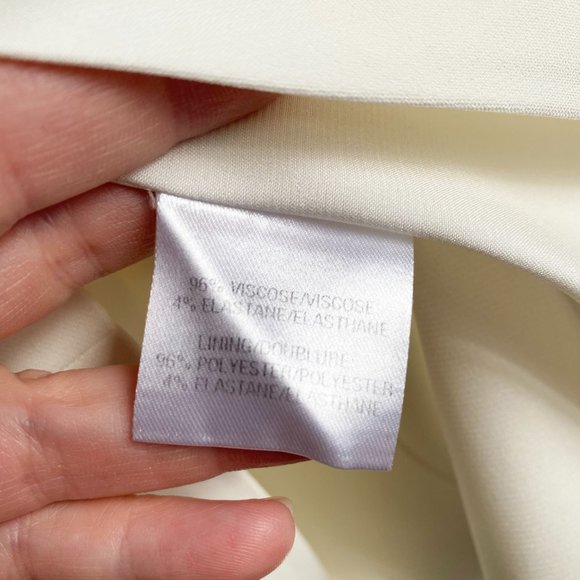 Cushnie and Ochs Ivory Crepe "Choker" top, size 8 (fits 6/8) ** AS IS ** - Picture 12 of 14